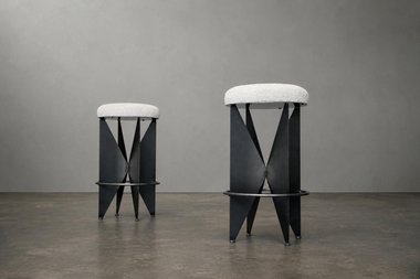 Steel 'Butterfly' Counter Stools