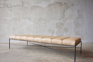 Iron and Leather Daybed