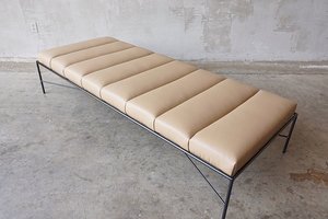 Iron and Leather Daybed