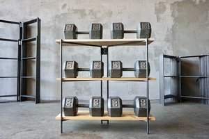 Iron Modernist Book/Record Shelving Brackets