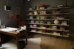 Iron Modernist Book/Record Shelving Brackets