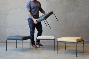 Customizable | Fabric or Leather | Stool | Ottoman |