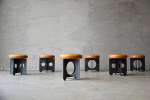 Intersect Steel Swivel Stools