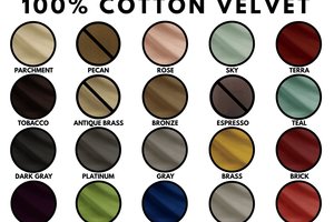 F&F Cotton Velvet Samples