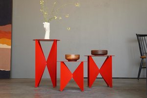 Modernist 'Butterfly' Side Table/Plant Stand