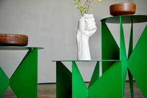 Modernist 'Butterfly' Side Table/Plant Stand