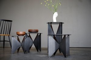 Modernist 'Butterfly' Side Table/Plant Stand