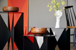 Modernist 'Butterfly' Side Table/Plant Stand