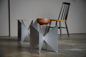 Modernist 'Butterfly' Side Table/Plant Stand