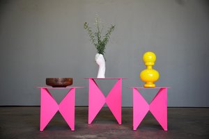 Modernist 'Butterfly' Side Table/Plant Stand