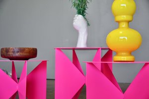 Modernist 'Butterfly' Side Table/Plant Stand
