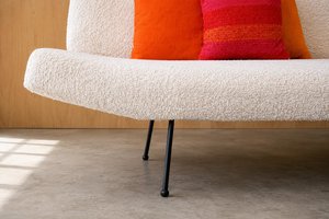 Iron Framed Sofa After Adrian Pearsall