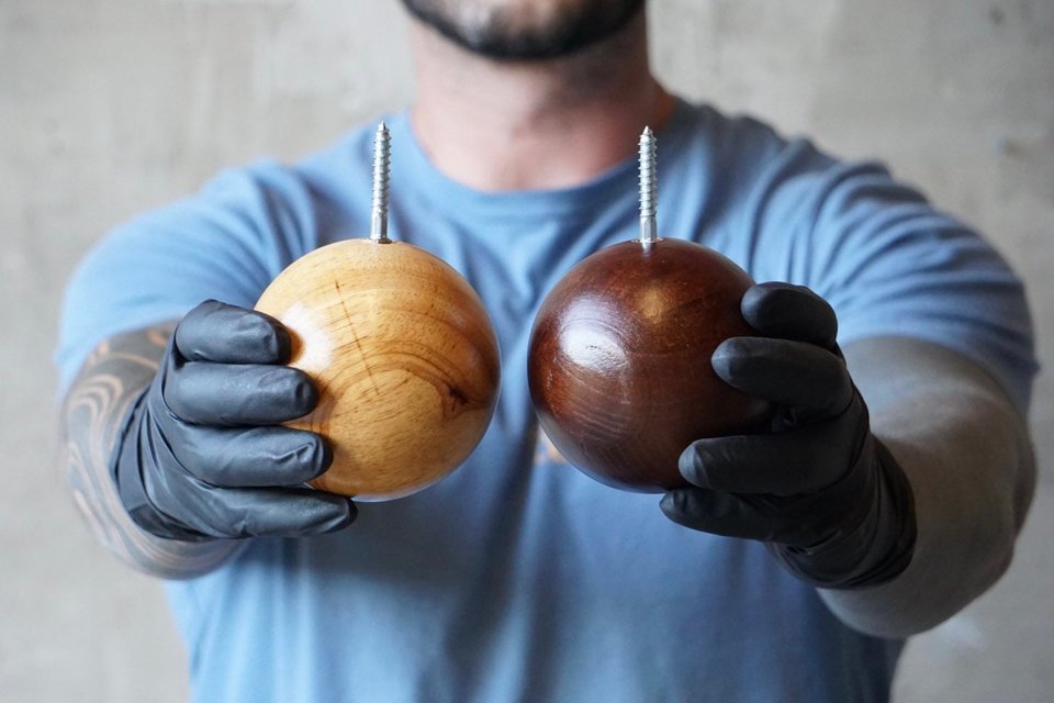 Oversized Wooden Ball ‘Hooks’