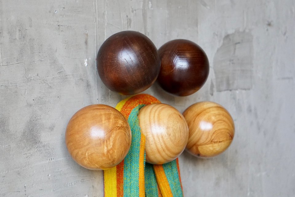 Oversized Wooden Ball ‘Hooks’