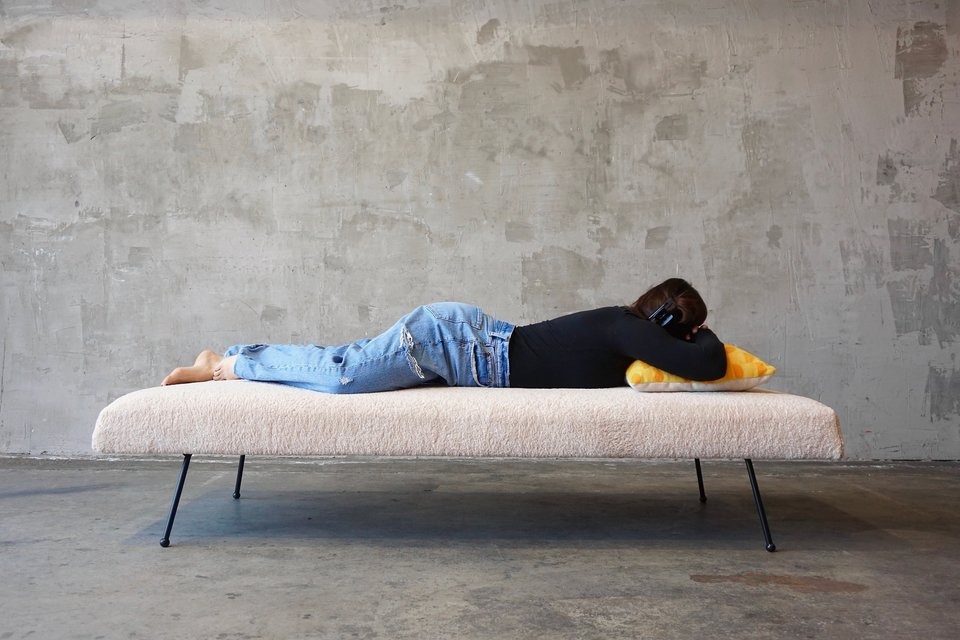 Iron Framed Adrian Pearsall Styled Daybed