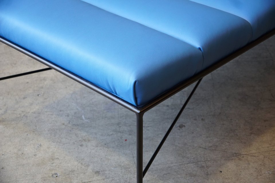 Iron and Leather Daybed