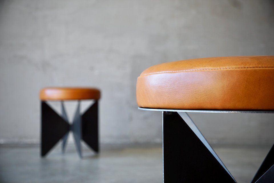 Architectural Steel 'Butterfly' Stools