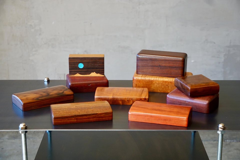 Set of 10 Studio Craft Boxes