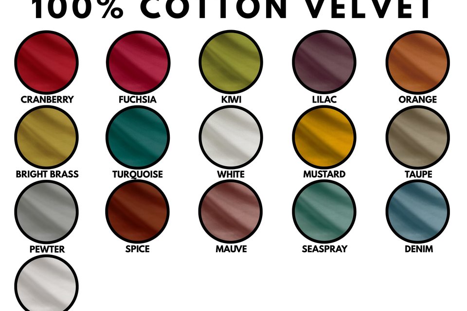 F&F Cotton Velvet Samples