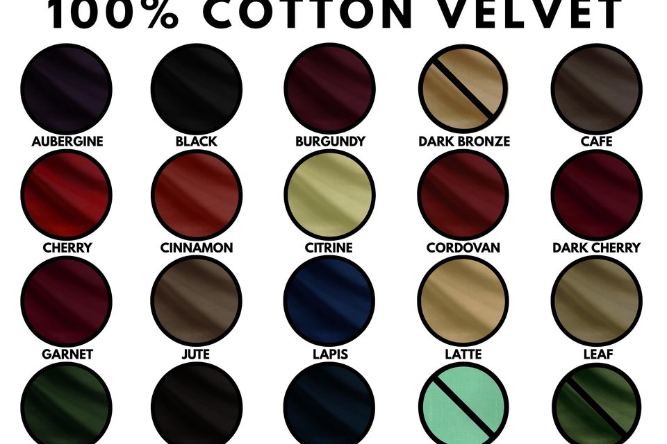 F&F Cotton Velvet Samples