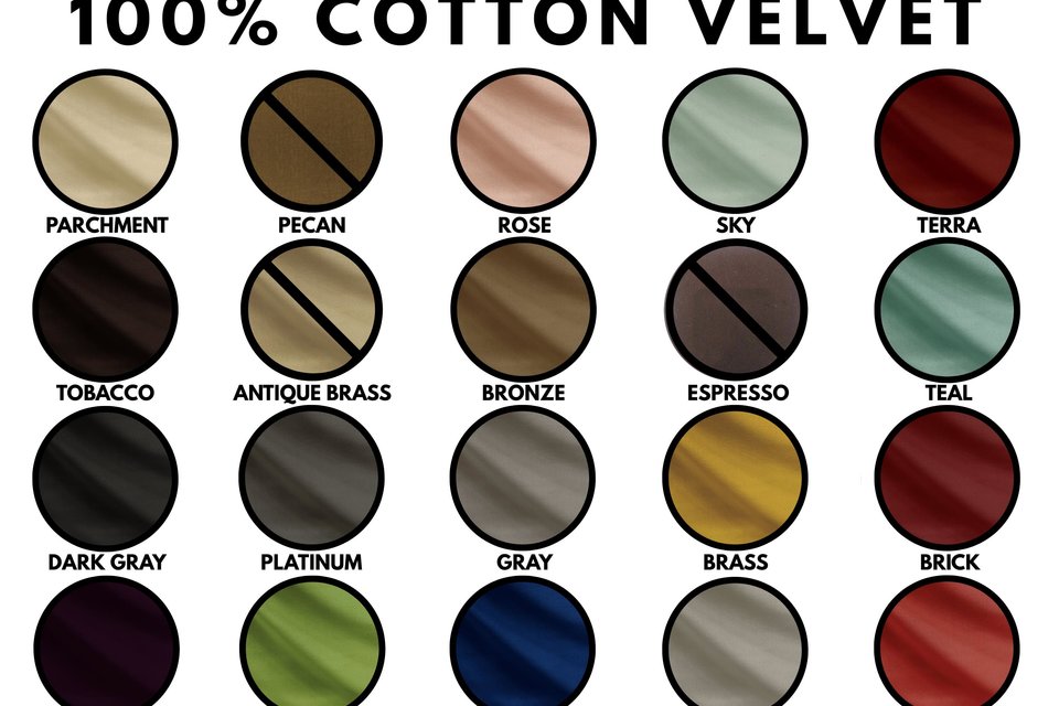 F&F Cotton Velvet Samples