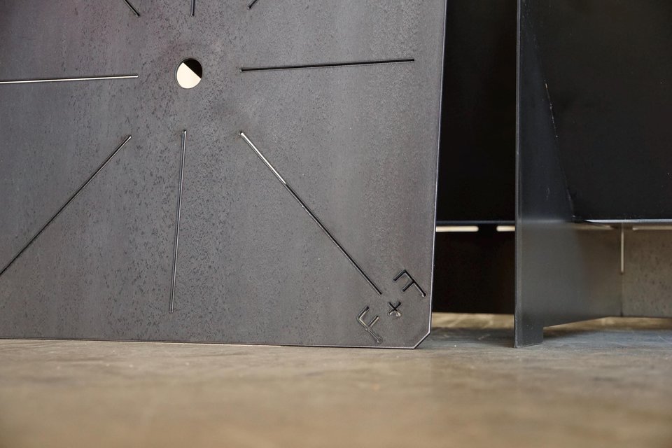 Steel 'Polygon' Fire Pit