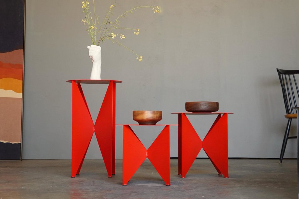 Modernist 'Butterfly' Side Table/Plant Stand