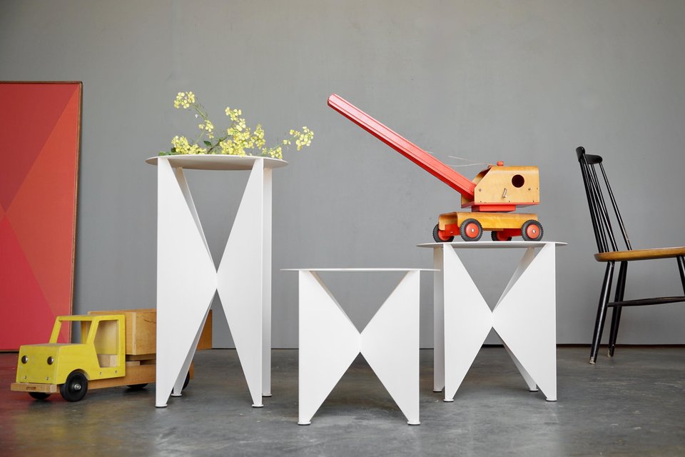 Modernist 'Butterfly' Side Table/Plant Stand