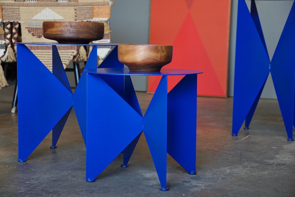 Modernist 'Butterfly' Side Table/Plant Stand