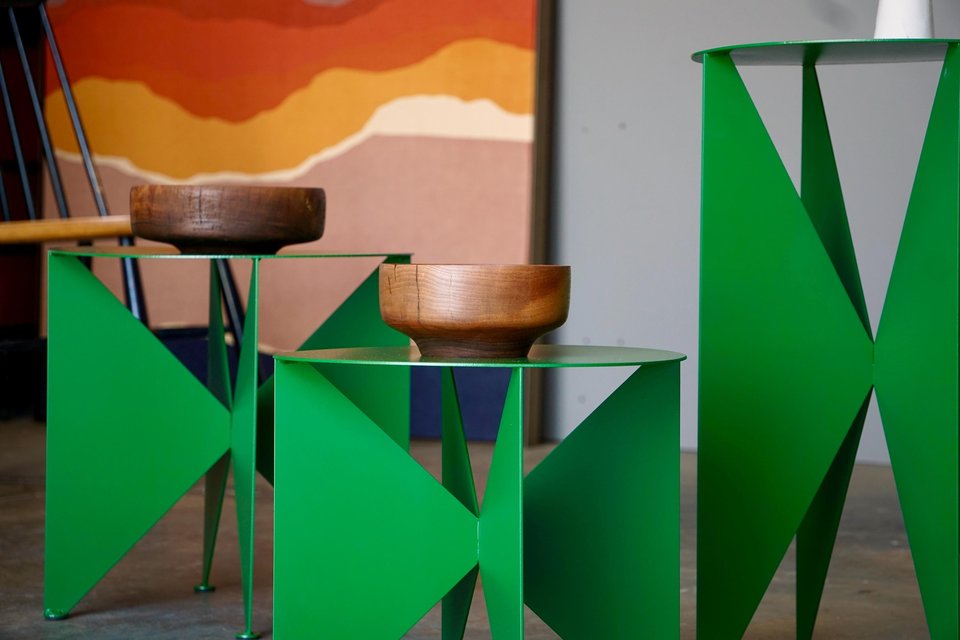 Modernist 'Butterfly' Side Table/Plant Stand