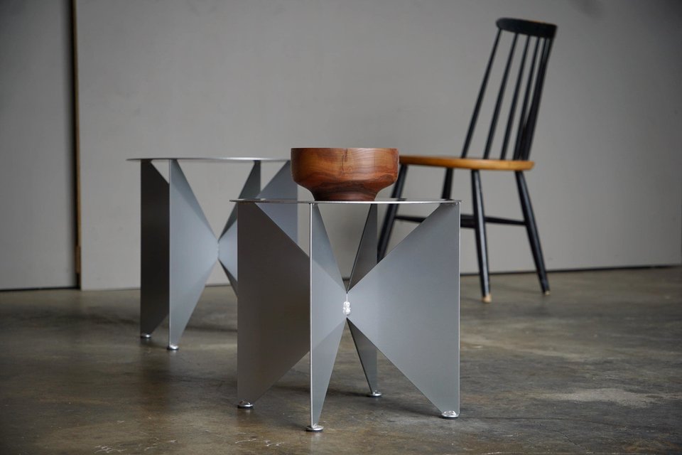 Modernist 'Butterfly' Side Table/Plant Stand