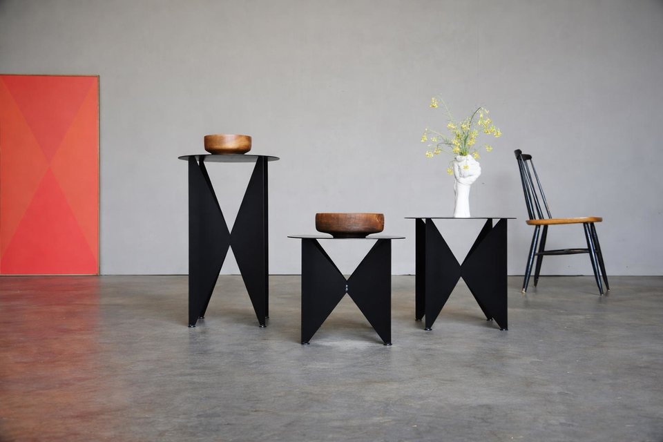Modernist 'Butterfly' Side Table/Plant Stand