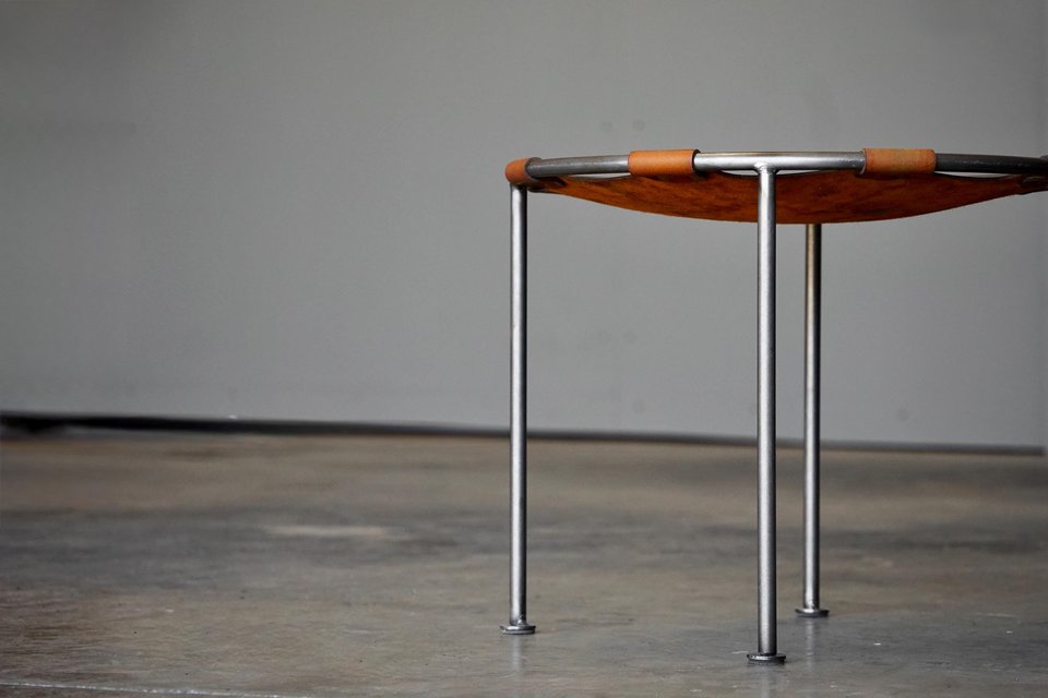 Iron & Bison Leather 'B-16' Sling Stool