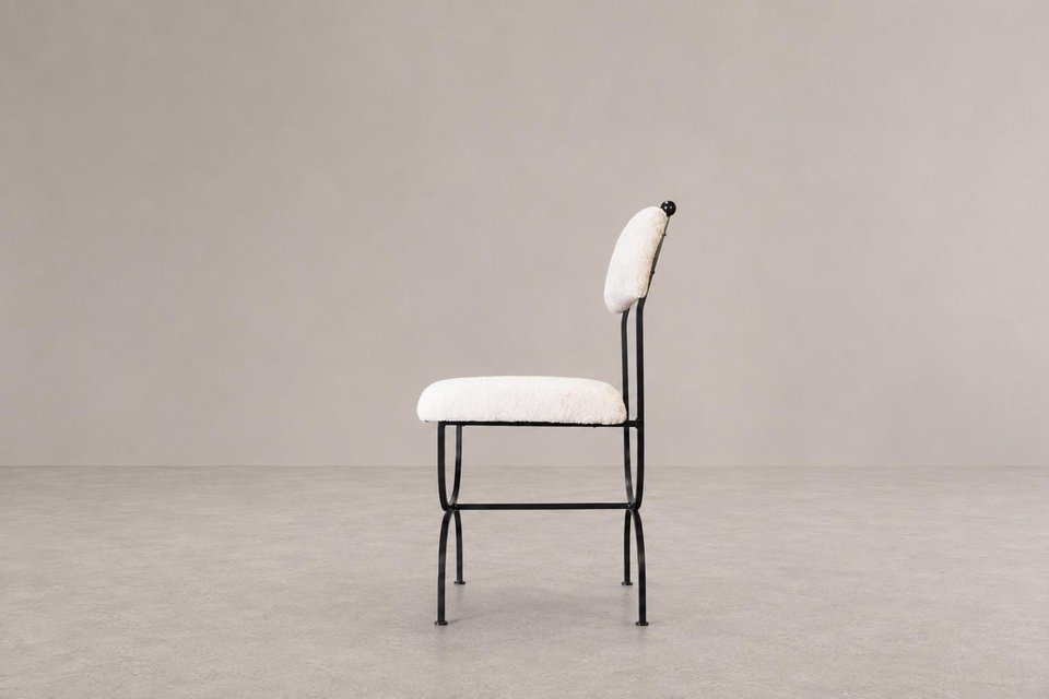 Iron Framed 'Arch' Dining or Side Chairs