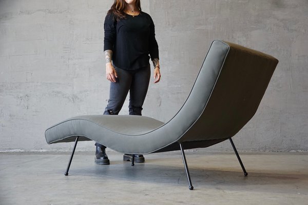 Single Wide Adrian Pearsall Style Chaise Lounge
