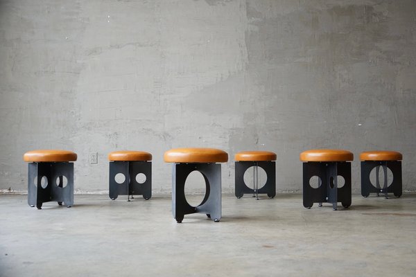 Intersect Steel Swivel Stools