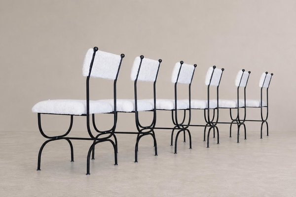 Iron Framed 'Arch' Dining or Side Chairs